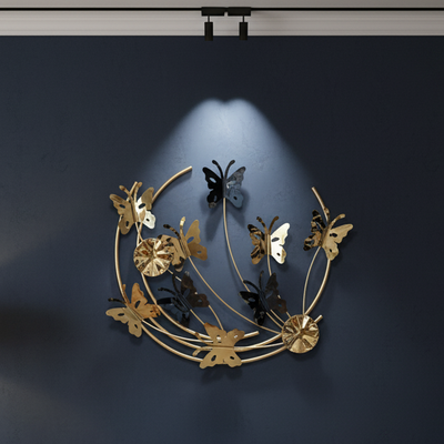 Modern 3D Metal Butterfly Wall Art – Luxury Decorative Wall Hanging