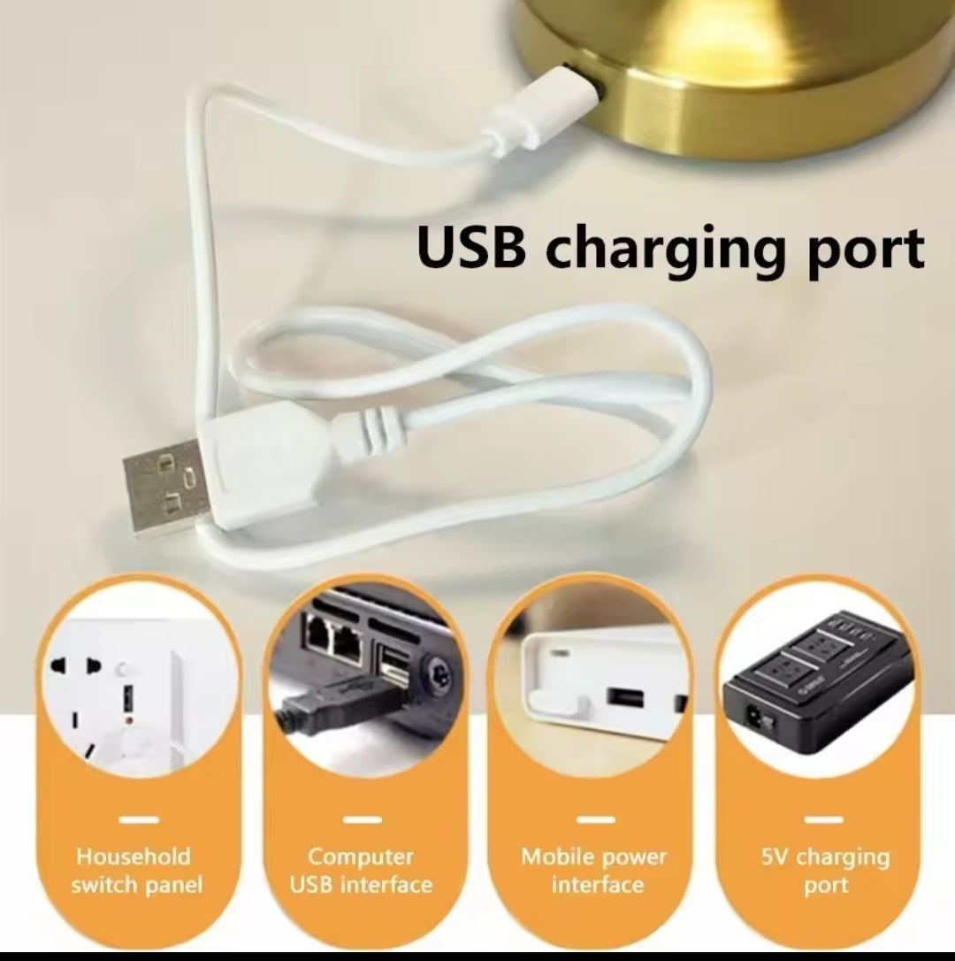 Luxury LED Touch Table Lamp – 3 Color Temperature Dimming