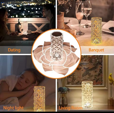 Rechargeable RGB Touch Sensor LED Candle Lamp