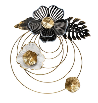 🪻 Elegant Floral Metal Wall Art – 16in x 18in