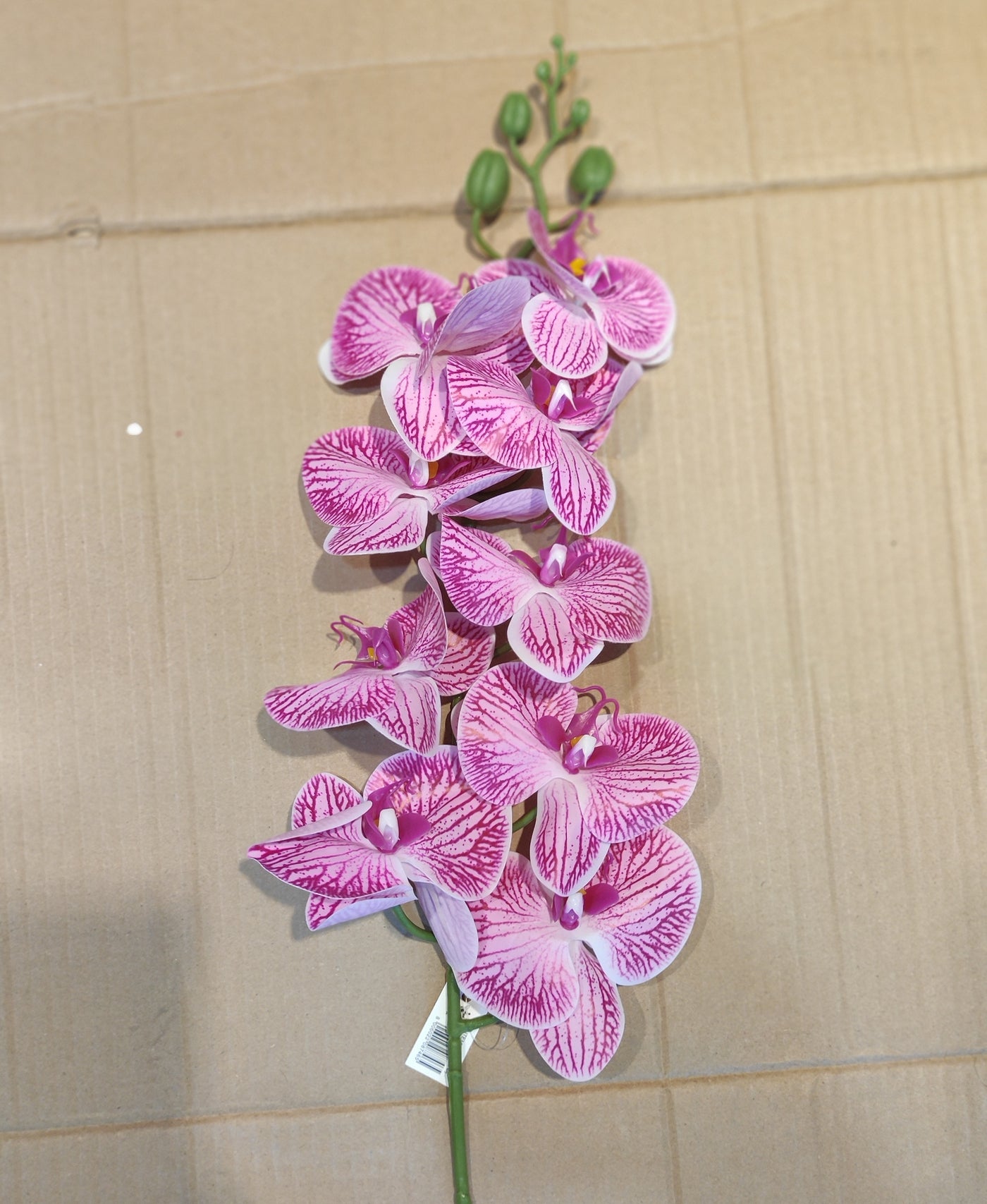 Premium Artificial Orchid Flower Stem – Large 38 Inch | Real Touch Phalaenopsis Spray for Home Décor