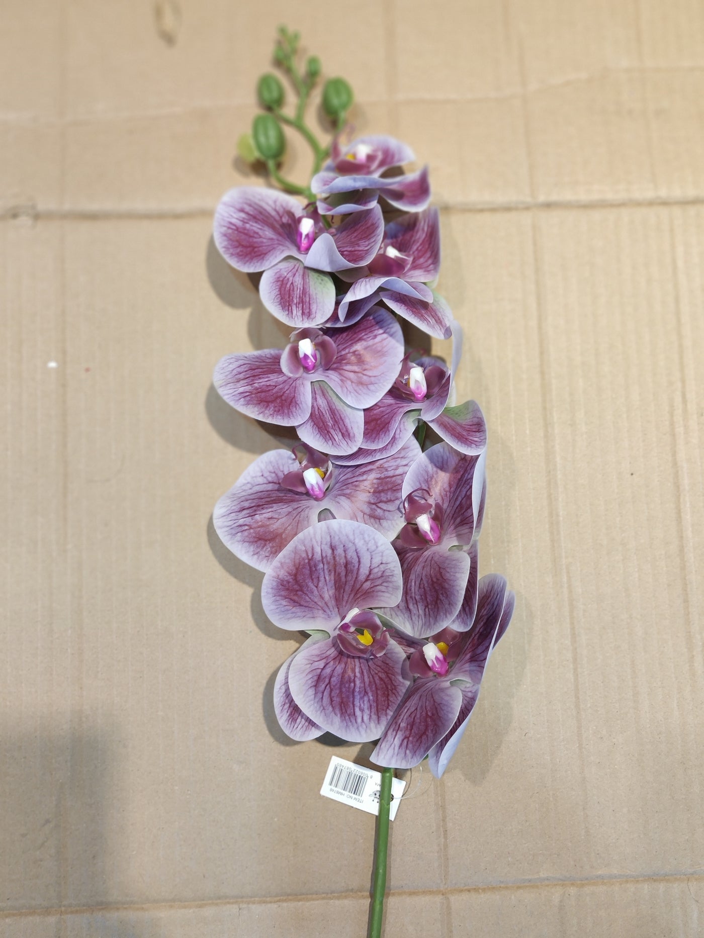 Premium Artificial Orchid Flower Stem – Large 38 Inch | Real Touch Phalaenopsis Spray for Home Décor