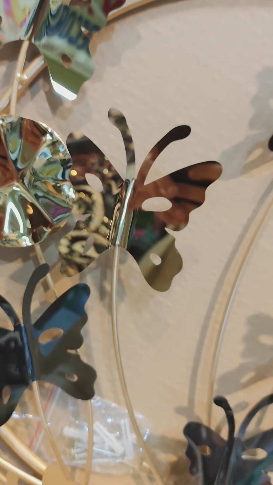 Modern 3D Metal Butterfly Wall Art – Luxury Decorative Wall Hanging