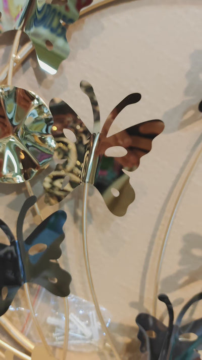 Modern 3D Metal Butterfly Wall Art – Luxury Decorative Wall Hanging