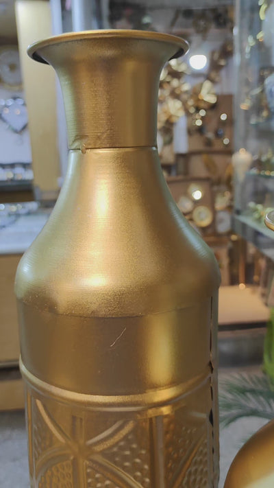 Luxury Modern Golden Metal Decorative – Elegant Lattice Design for Home & Office Décor